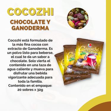 Chocolate Adicionado con Ganoderma Lucidum Cocozhi DXN (25 Sobres)